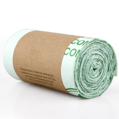 Giá tốt. Nhà máy 100% Biodegradable Eco Friendly Sustainable Wholesale Cornstarch Custom Flat Top Compostable Trash Bags chấp nhận tùy chỉnh trực tuyến