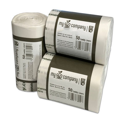 Giá tốt. Bán hàng hàng đầu Sản phẩm bán buôn bền vững 100% tinh bột ngô phân hủy sinh học Logo tùy chỉnh Home Compost Eco Friendly Compostable Yard Waste Bag trực tuyến