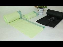 Green Biodegradable Drawstring Thùng rác không độc với logo tùy chỉnh