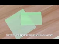 Chất nhựa có thể phân hủy Ziplock Bags Sandwich Bags có thể đóng lại SGS FDA chứng nhận